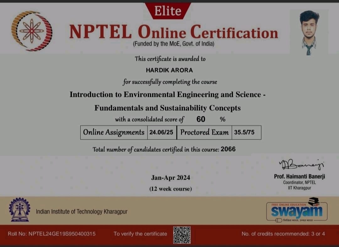 NPTEL - Environmental Engineering Certification